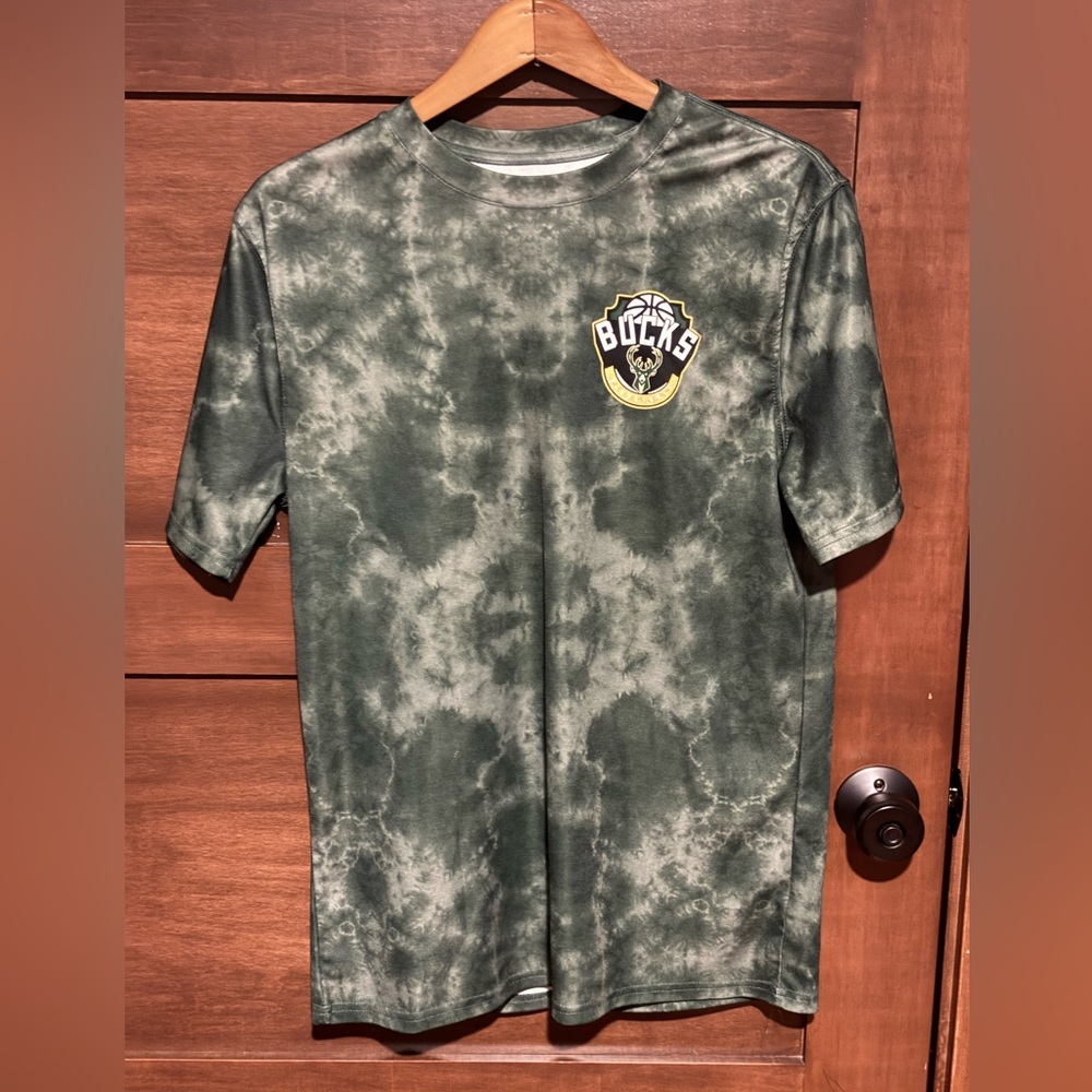 NBA Milwaukee Bucks Green Tie-Dye Performance T-Shirt